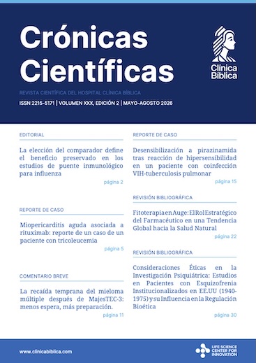 Portada de la Revista Crónicas Científicas - Volumen XXX Mayo - Agosto 2026
